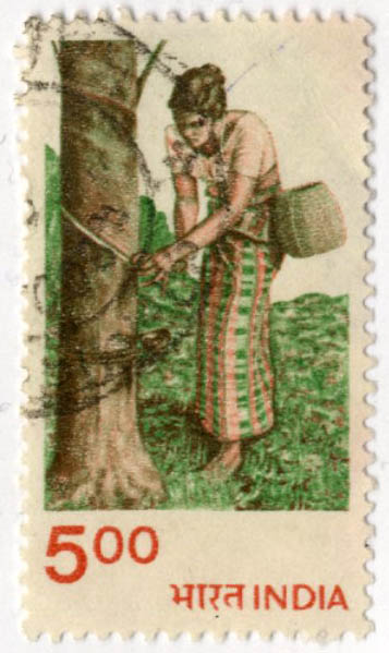 パラゴムノキの切手