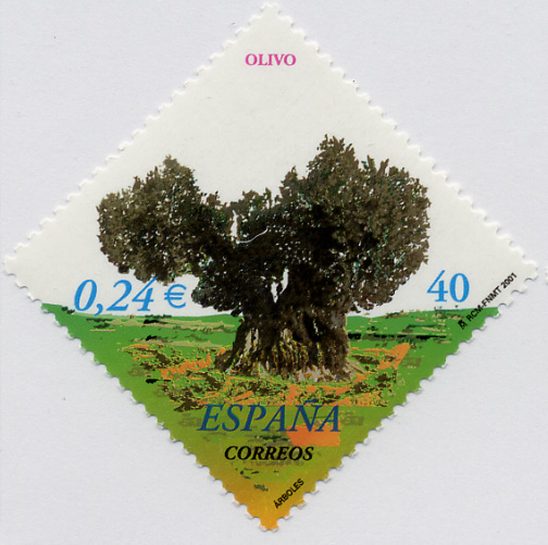 オリーブの切手