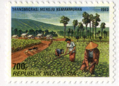 茶畑の切手