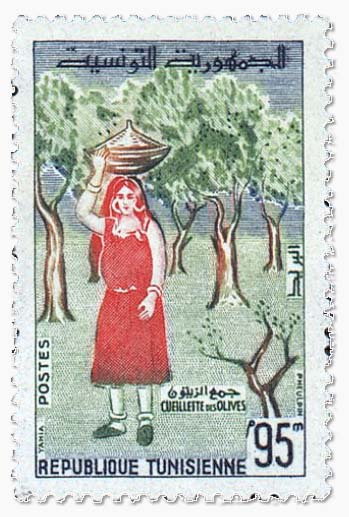 オリーブの切手