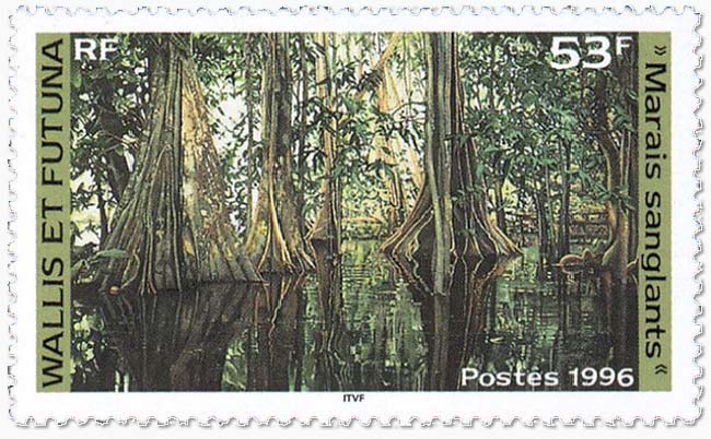 仏領ワリツ フツナ諸島 樹木切手