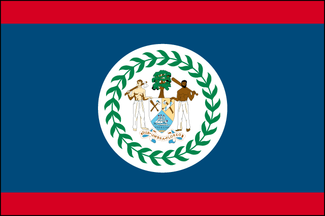 ベリーズ　Belize国旗