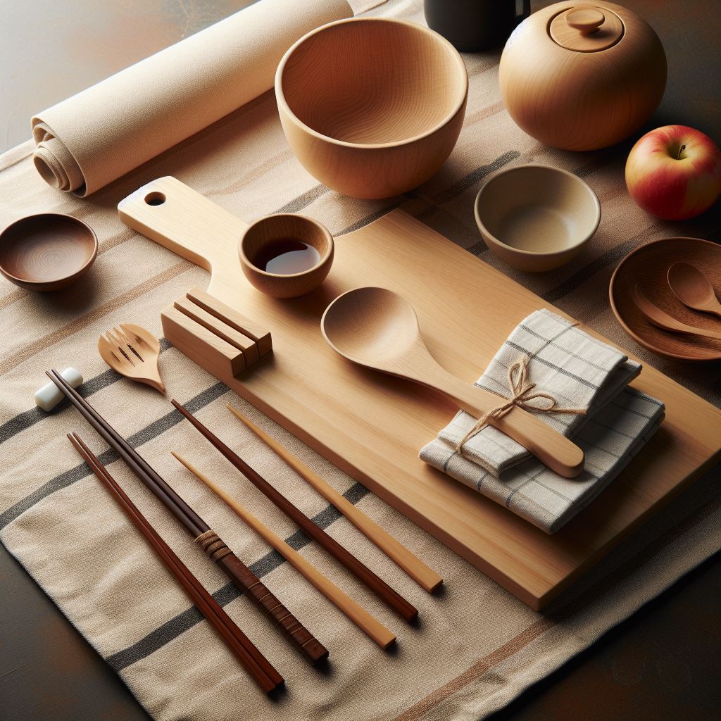 木製キッチン用品のイメージ