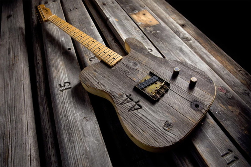 木製ギター床板利用
