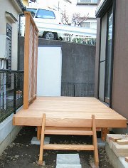 組立ウッドデッキ－レッドシダー
