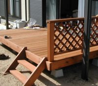 ウッドデッキ組立例byRed Cedar